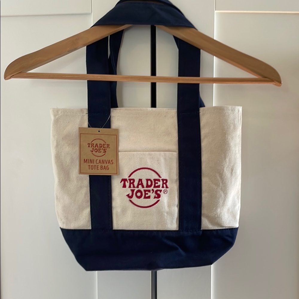 Trader Joe's Mini Canvas Tote Bag